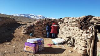 توزيع مساعدات للفائدة الرحل