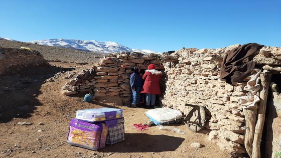 توزيع مساعدات للفائدة الرحل